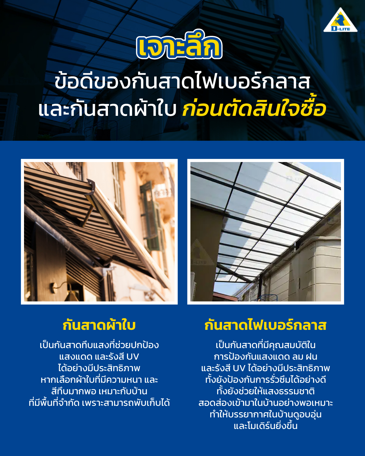 กันสาดไฟเบอร์กลาส