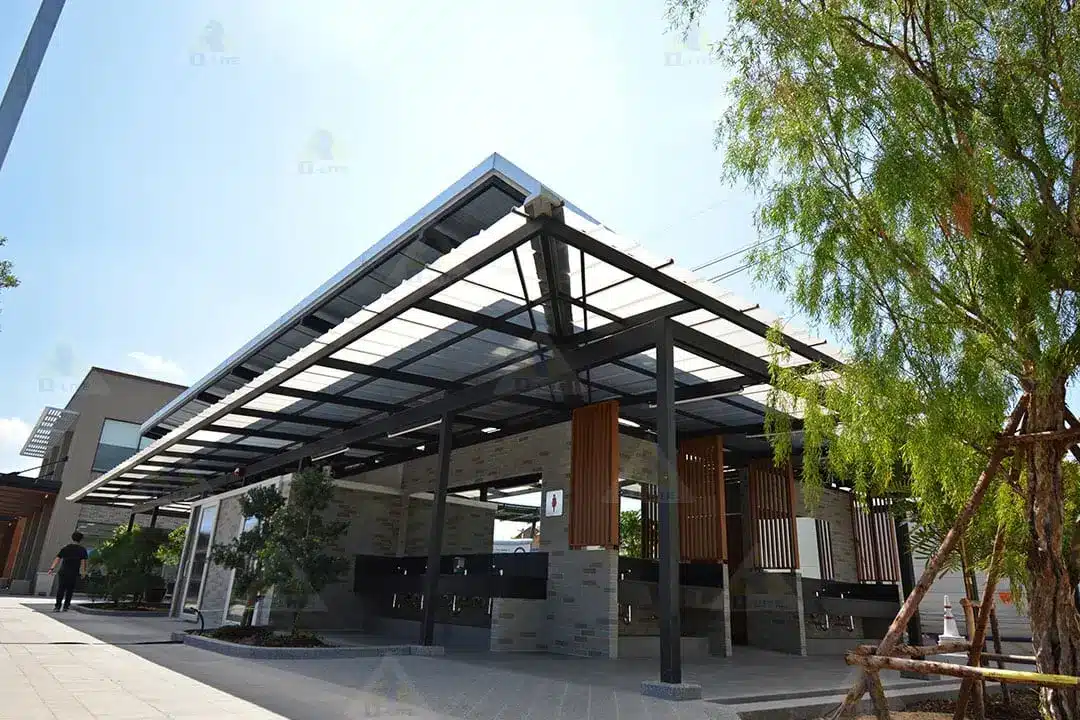 กันสาดปั้ม-ปตท