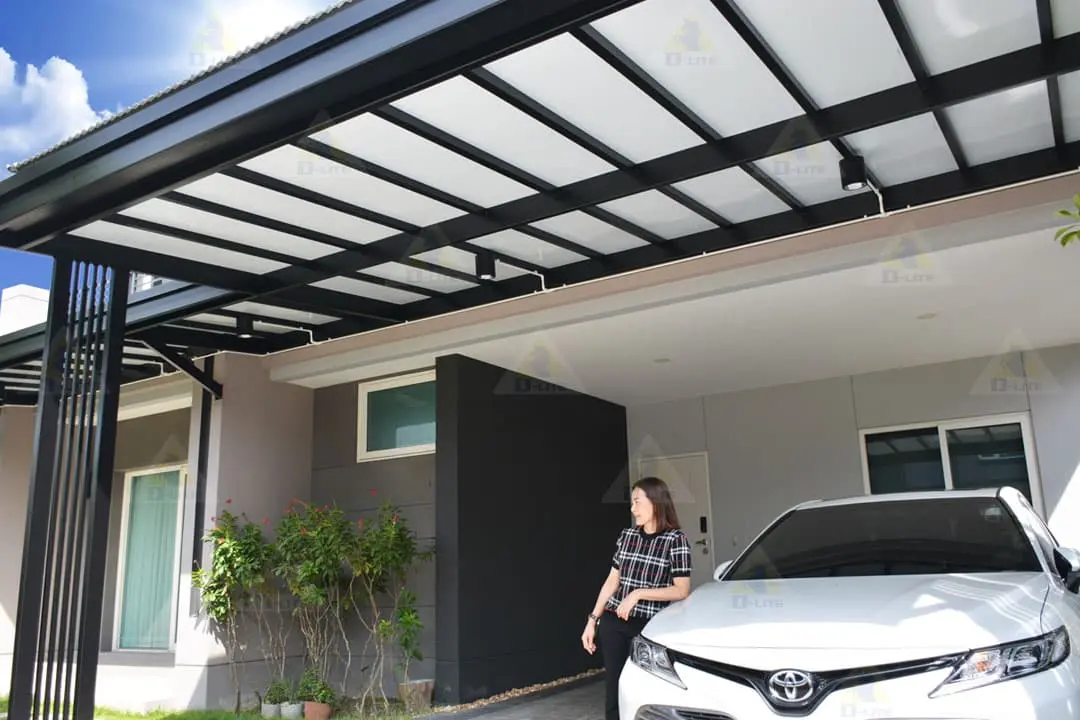 แบบกันสาดที่จอดรถหน้าบ้าน